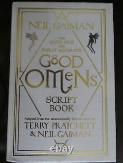 Signed Neil Gaiman Good Omens Script Book- Deluxe Limited Edition 1/1 New