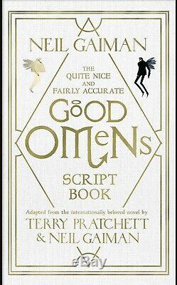 Signed Neil Gaiman The Good Omens Script Book Deluxe Limited Edition White cover