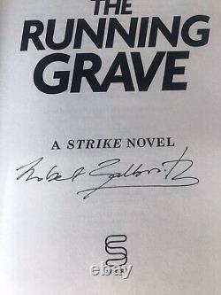 Signed Robert Galbraith'The Running Grave' First Edition JK Holo Authenticated