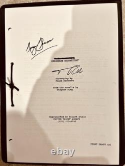 Signed Script Shawshank Redemption Signed by Tim Robbins & Morgan Freeman