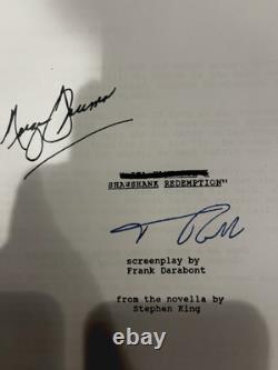 Signed Script Shawshank Redemption Signed by Tim Robbins & Morgan Freeman