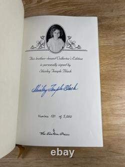 Signed Shirley Temple EASTON PRESS LEATHER HOLLYWOOD MEMOIR Limited Edition Book