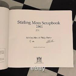 Signed Stirling Moss Scrapbook 1961 Limited Deluxe Edition Book Lotus Monaco Gp