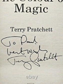 Signed TERRY PRATCHETT The Colour of Magic Corgi First Discworld RARE Edition 87