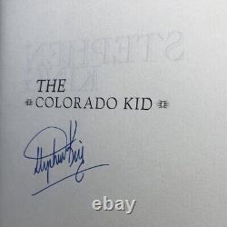 Signed The Colorado Kid Stephen King 2007 Glenn Chadbourne Hardcover PS Pub