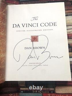 Signed The Da Vinci Code the Illustrated Edition Dan Brown (Hardcover 2004)