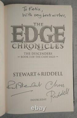 Signed The Edge Chronicles 13 The Descenders Third Book of Cade Paul Stewart