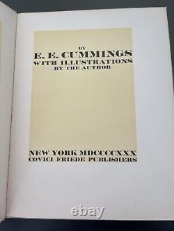 Signed Untitled E. E. Cummings 1930 First Edition 350/451 Book