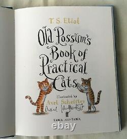 Signed With Doodle Axel Scheffler Old Possum's Book of Practical Cats 1st DJ