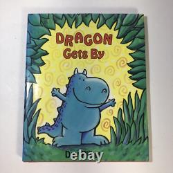 Signed WithIllustration Dav Pilkey Dragon Gets By HC Book 1991 1st Edition DJ