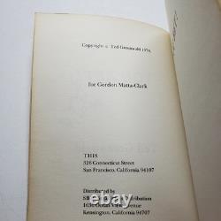 Signed YOU BET! 1st Edition 1st Printing Ted Greenwald PB VTG 1978 Book Poetry