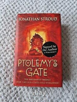 Signed by Jonathan Stroud Ptolemy's Gate UK First Edition Book Bartimaeus