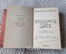 Signed by Jonathan Stroud Ptolemy's Gate UK First Edition Book Bartimaeus