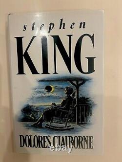 Signed copy of'Dolores Claiborne' hardback book by Stephen King