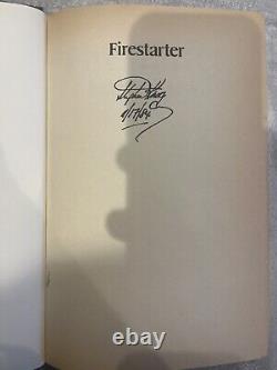 Signed copy of Fire Starter by Stephen King (Hardcover, 1980)