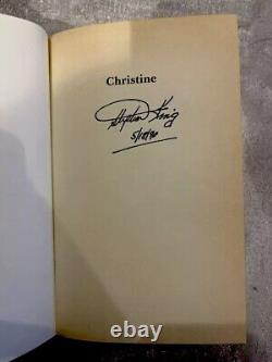 Signed copy of Stephen King Christine 1983 Book Club HB DJ