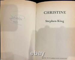 Signed copy of Stephen King Christine 1983 Book Club HB DJ