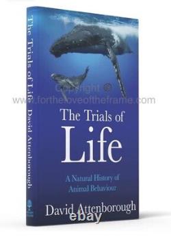 Sir David Attenborough Book The Trials Of Life Signed First Edition Hardcover