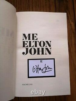 Sir Elton John Me Book Hand Signed Book Plate Rare hardback 1st/first edition