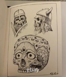 Skulls By Filip Leu Tattoo Hardcover Book signed limited edition