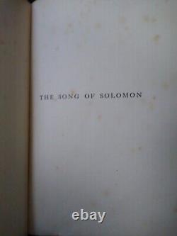 Song Of Songs Which Is Solomon's 1904 George Winslow Pierce Signed Personal