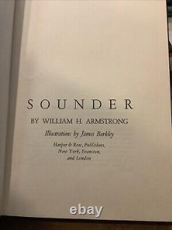 Sounder By William Armstrong First Edition First Printing Signed By Armstrong