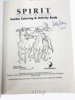 Spirit Stallion Cimarron Sticker Book & Coloring & Activity Paperback Signed