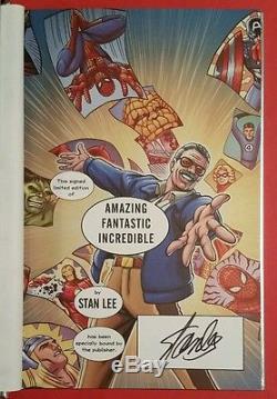 Stan Lee Signed Deluxe Slipcase Ltd Edition Book Amazing Fantastic Incredible