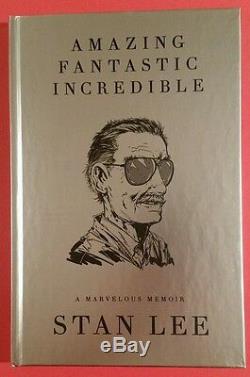 Stan Lee Signed Deluxe Slipcase Ltd Edition Book Amazing Fantastic Incredible