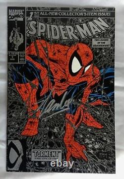 Stan Lee Signed Spider-man Silver Edition Comic Book Jsa Authenticated N63882