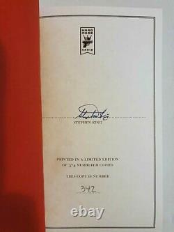 Stephen King Later 1st Edition limited HAND SIGNED & NUMBERED hardback book