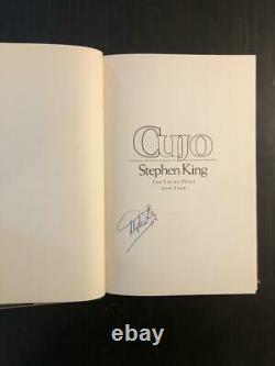 Stephen King Signed Autograph Cujo Book, Novel 1st First Edition, It Shining