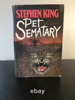 Stephen King Signed Autograph Pet Sematary Book, Novel 1st/1st First Edition