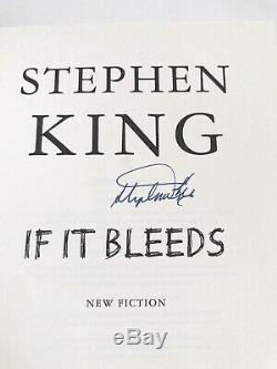 Stephen King Signed Autographed First 1st Edition If It Bleeds Hardcover Hc Book