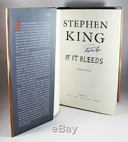 Stephen King Signed If It Bleeds First 1st Edition Hardcover Hc Book Very Rare