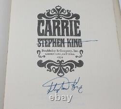 Stephen King Signed'carrie' 1st/1st First Edition Printing Book P6 Beckett Coa