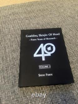 Steve Forte Gambling Sleight of Hand (2nd Edition) SIGNED Rare Magic Book
