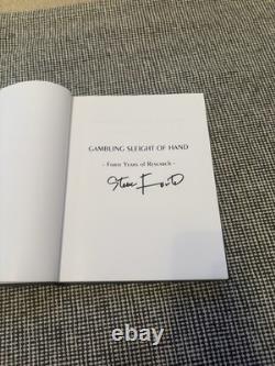 Steve Forte Gambling Sleight of Hand (2nd Edition) SIGNED Rare Magic Book