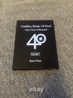 Steve Forte Gambling Sleight of Hand (2nd Edition) SIGNED Rare Magic Book