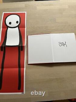 Stik Signed First Edition Book With Red Signed Poster