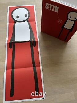 Stik Signed First Edition Book With Red Signed Poster