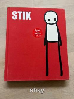 Stik Signed First Edition Book With Red Signed Poster