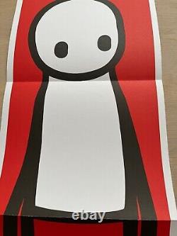 Stik Signed First Edition Book With Red Signed Poster