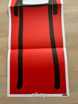 Stik Signed First Edition Book With Red Signed Poster