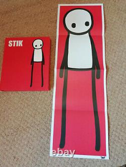 Stik Signed Rare Art Book 1st Edition & Red Limited Print Signed Poster 2015
