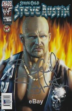 Stone Cold Steve Austin Signed 1 Edition Nov 1999 WWE Comic Book BAS Beckett COA