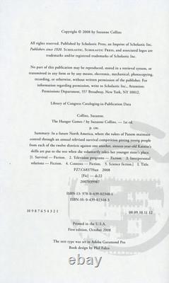 Suzanne Collins Signed Autographed The Hunger Games 1st Edition Book JSA COA