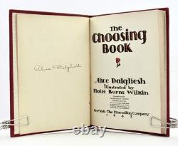 THE CHOOSING BOOK Alice Dalgliesh & Eloise Wilkin 1932 First Edition Signed HBDJ