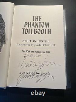 THE PHANTOM TOLLBOOTH Norton Juster & Jules Feiffer 50th Ann. SIGNED. RARE BOOK