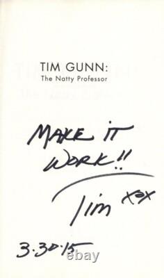 TIM GUNN signed autographed 1st edition book